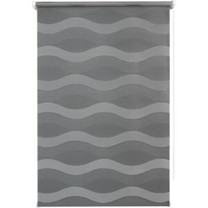 GOOD LIFE WAVE Doppelrollos 150x60cm grau - Ohne Bohren GOOD LIFE WAVE Doppelrollos 150x60cm grau - Ohne Bohren