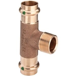 Viega Sanpress Raccord T en Laiton 28xR 3/4 - Raccord de Tuyauterie - Publicité Viega Sanpress Raccord T en Laiton 28xR 3/4 - Raccord de Tuyauterie - Publicité