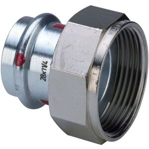 Raccord de tuyau Viega Prestabo - Diamètre 35 mm G 1 1/2 Acier galvanisé Raccord de tuyau Viega Prestabo - Diamètre 35 mm G 1 1/2 Acier galvanisé