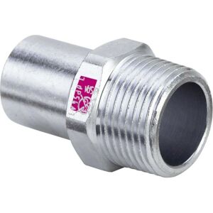 Raccord Viega Prestabo 22mm - Acier inoxydable - Filetage 3/4" - Zingué Raccord Viega Prestabo 22mm - Acier inoxydable - Filetage 3/4" - Zingué