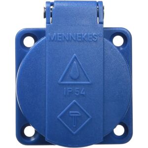 Mennekes 11011 Blaue IP54 Panelsteckdose mit Klappdeckel Mennekes 11011 Blaue IP54 Panelsteckdose mit Klappdeckel