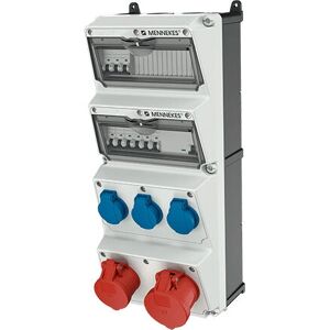 Mennekes 940006 Steckdosen - IP44, 3 Schuko, 2 CEE Mennekes 940006 Steckdosen - IP44, 3 Schuko, 2 CEE