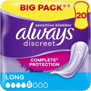 Always Discreet Incontinence Pads Long - 20 pcs Always Discreet Incontinence Pads Long - 20 pcs