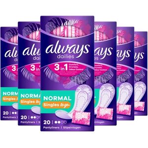 Always Dailies Individually Wrapped Normal Singles Pantyliners - Pantyliners Always Dailies Individually Wrapped Normal Singles Pantyliners - Pantyliners
