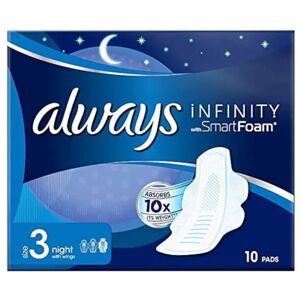 Always Infinity Night Size 3 - Sanitary Towels with Wings Always Infinity Night Size 3 - Sanitary Towels with Wings