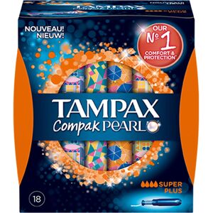 Tampons TAMPAX Compak Pearl Super Plus - Tampons - Publicité Tampons TAMPAX Compak Pearl Super Plus - Tampons - Publicité