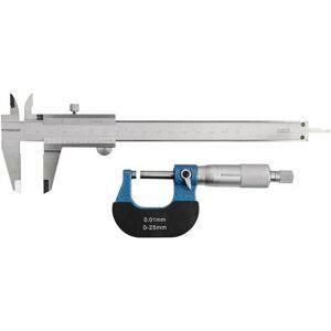 Promat Juego de Instrumentos de Medición Compacto - Calibrador, Tornillo de Costura - Herramientas de Medida Promat Juego de Instrumentos de Medición Compacto - Calibrador, Tornillo de Costura - Herramientas de Medida