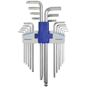 Promat - Juego de destornilladores angulares universales 18 piezas - SW 1,5-10 mm acero Promat - Juego de destornilladores angulares universales 18 piezas - SW 1,5-10 mm acero