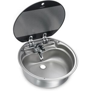 Dometic SNG 420 Compact Stainless Steel Sink with Glass Cover - Sink Dometic SNG 420 Compact Stainless Steel Sink with Glass Cover - Sink