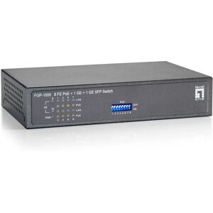 Switch FGP-1000 LevelOne - 8 Ports PoE Ethernet Gigabit - Publicité Switch FGP-1000 LevelOne - 8 Ports PoE Ethernet Gigabit - Publicité
