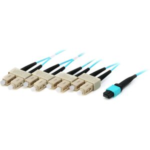 Equip Pro - MTP/SC Fiber Optic Cable 3m - Aqua Cyan - Multimode OM4 Equip Pro - MTP/SC Fiber Optic Cable 3m - Aqua Cyan - Multimode OM4