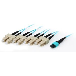 Equip Aqua Cyan OM4 Fiber Optic Cable 15m - Fiber Optic Cable Equip Aqua Cyan OM4 Fiber Optic Cable 15m - Fiber Optic Cable