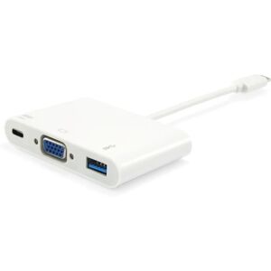 Equip 133462 Laptop Dock - USB 3.2 Gen 1, VGA, White Equip 133462 Laptop Dock - USB 3.2 Gen 1, VGA, White
