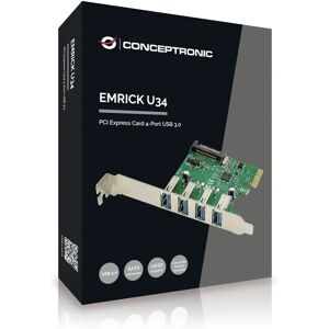 Conceptronic EMRICK02G - Interface Card with 4 USB 3.0 Ports Conceptronic EMRICK02G - Interface Card with 4 USB 3.0 Ports