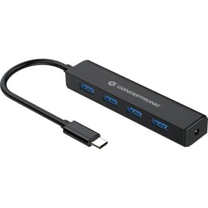 Conceptronic CTC4USB3 USB-Hub - USB 3.2 Gen 1 - Schwarz Conceptronic CTC4USB3 USB-Hub - USB 3.2 Gen 1 - Schwarz