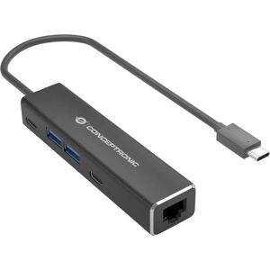 Conceptronic ABBY14B Laptop Dock - USB 3.2 Type-C Grå Conceptronic ABBY14B Laptop Dock - USB 3.2 Type-C Grå