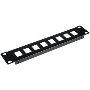 EQUIP EZKP-10-B - 10'' Keystone patch panel - 8-port - 1U - Black EQUIP EZKP-10-B - 10'' Keystone patch panel - 8-port - 1U - Black