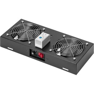 Digitus Rack Fan Kit - 2 Fans, Thermostat, Gray - Rack Fan Kit Digitus Rack Fan Kit - 2 Fans, Thermostat, Gray - Rack Fan Kit