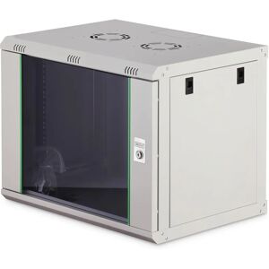 Digitus Brand 9U Wall Mount Cabinet - Steel, Ventilation, Lockable Glass Door Digitus Brand 9U Wall Mount Cabinet - Steel, Ventilation, Lockable Glass Door