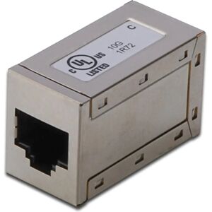 Digitus Nickel RJ45 Cat6 Shielded Modular Coupler - Ethernet Extension Digitus Nickel RJ45 Cat6 Shielded Modular Coupler - Ethernet Extension