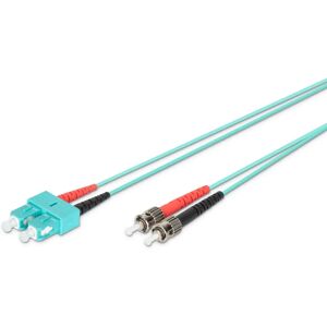 Digitus Aqua OM3 Duplex fiberkabel 1m Digitus Aqua OM3 Duplex fiberkabel 1m
