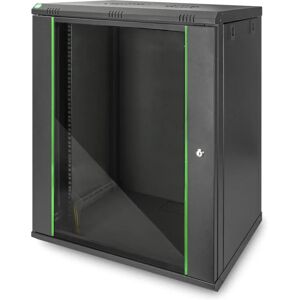 Digitus Mærke 16U Vægmonteret Rack Skab - Sort Digitus Mærke 16U Vægmonteret Rack Skab - Sort