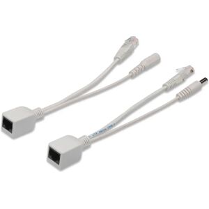 Digitus Hvid PoE-adapter - Power over Ethernet - Kabelsæt - Model DN-95001 Digitus Hvid PoE-adapter - Power over Ethernet - Kabelsæt - Model DN-95001