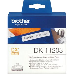 Brother DK-11203 Label Tape - Black on White - Label Tape Brother DK-11203 Label Tape - Black on White - Label Tape