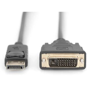 Digitus Black Video Cable Adapter - 3m Displayport to DVI-D Digitus Black Video Cable Adapter - 3m Displayport to DVI-D