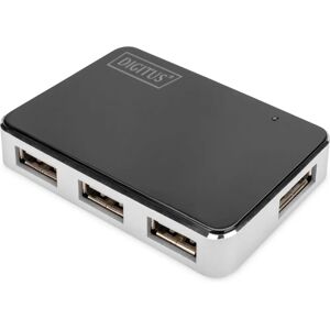Digitus DA-70220 USB-Hub - 4 Ports - Schwarz/Grau Digitus DA-70220 USB-Hub - 4 Ports - Schwarz/Grau