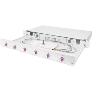 Digitus DN-96331-4 Fiber-Optic Splice Box - 1U - 19" Gray Digitus DN-96331-4 Fiber-Optic Splice Box - 1U - 19" Gray