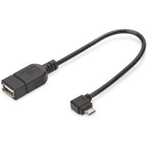 Câble USB Digitus - Micro-USB B à USB A - 20cm - Noir Câble USB Digitus - Micro-USB B à USB A - 20cm - Noir