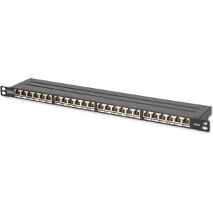 Digitus DN-91624S-SL-EA Patchpanel 24 portů 0,5U - Cat6A, Stíněný, 19" Černý Digitus DN-91624S-SL-EA Patchpanel 24 portů 0,5U - Cat6A, Stíněný, 19" Černý
