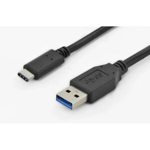 Digitus USB C to A Cable - Black - 1m USB 3.2 Gen 1 Digitus USB C to A Cable - Black - 1m USB 3.2 Gen 1