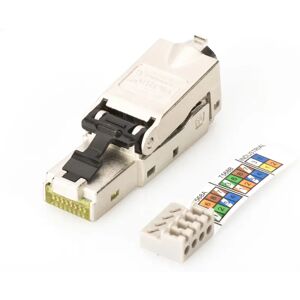 Digitus Sølv RJ-45 Feltforbindelse - Ethernet, Cat6, 1x afskærmet Digitus Sølv RJ-45 Feltforbindelse - Ethernet, Cat6, 1x afskærmet