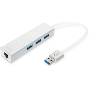 Digitus by Assmann DA-70250-1 USB Hub - Zilver, Wit, Grijs, Zwart Digitus by Assmann DA-70250-1 USB Hub - Zilver, Wit, Grijs, Zwart