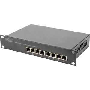 Digitus - DN-95317 - 8-Port Gigabit Ethernet PoE Switch - Grey Digitus - DN-95317 - 8-Port Gigabit Ethernet PoE Switch - Grey
