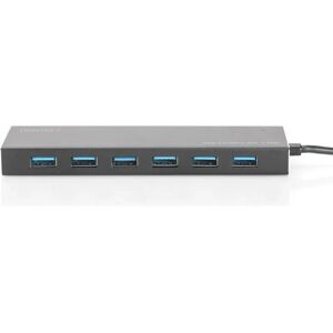 Digitus USB Hub 7 Ports Gray - USB 3.0 Office Hub Digitus USB Hub 7 Ports Gray - USB 3.0 Office Hub