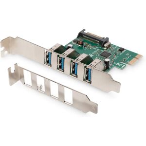 Digitus Model DS-30221-1 Network Card - 4-Port USB 3.0 PCIe Expansion Digitus Model DS-30221-1 Network Card - 4-Port USB 3.0 PCIe Expansion