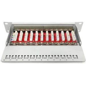Digitus 12 Port Cat 6A Patch Panel - 10" Rack Mount Digitus 12 Port Cat 6A Patch Panel - 10" Rack Mount