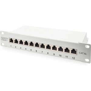 Digitus 12-Ports Cat 6A Patch Panel - 10" Rack Montering Digitus 12-Ports Cat 6A Patch Panel - 10" Rack Montering