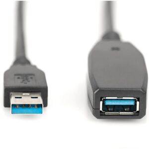 Digitus USB Cable - 20m - Black - USB 3.2 Gen 1 Extension Digitus USB Cable - 20m - Black - USB 3.2 Gen 1 Extension