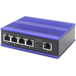 ASSMANN DN-651120 Gigabit Ethernet Switch - Black, Blue ASSMANN DN-651120 Gigabit Ethernet Switch - Black, Blue