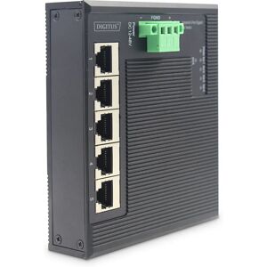 Digitus DN-651126 5-portars Gigabit Ethernet-switch - Svart Digitus DN-651126 5-portars Gigabit Ethernet-switch - Svart