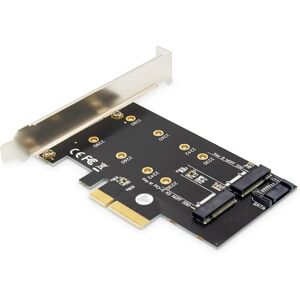 Digitus M.2 PCIe Adapter Card - Support NVMe & SATA SSDs Digitus M.2 PCIe Adapter Card - Support NVMe & SATA SSDs