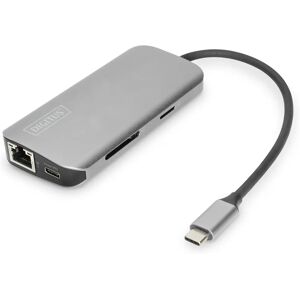 Digitus DA-70884 Laptop Docking Station - USB-C, Aluminium Digitus DA-70884 Laptop Docking Station - USB-C, Aluminium
