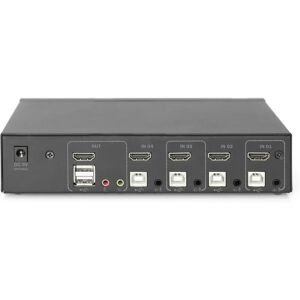 Interrupteur KVM Digitus DS-12880 - 4K, 4 Ports, HDMI, USB, Audio - Publicité Interrupteur KVM Digitus DS-12880 - 4K, 4 Ports, HDMI, USB, Audio - Publicité