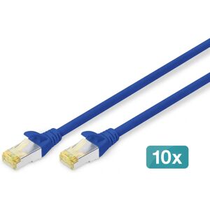Digitus - Netzwerkkabel - 0,25 m - Grau - Cat6a S/FTP - 10 Stück Digitus - Netzwerkkabel - 0,25 m - Grau - Cat6a S/FTP - 10 Stück