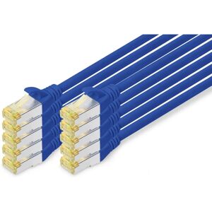 Digitus 0.25m Cat6a S/FTP Blue Network Cable - High Performance Digitus 0.25m Cat6a S/FTP Blue Network Cable - High Performance