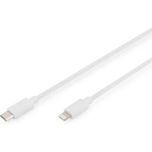 Digitus Weißes Lightning-Kabel - 1 m USB-C zu Lightning - Unterstützt Power Delivery Digitus Weißes Lightning-Kabel - 1 m USB-C zu Lightning - Unterstützt Power Delivery
